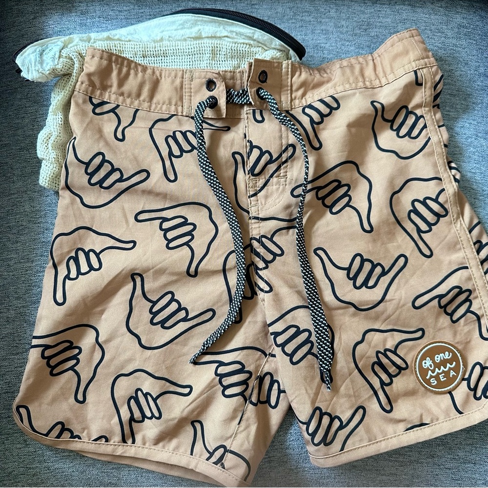 Of One Sea Shaka Board Shorts youth 10